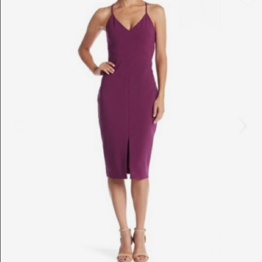 Likely Brooklyn Midi Dress in Plum